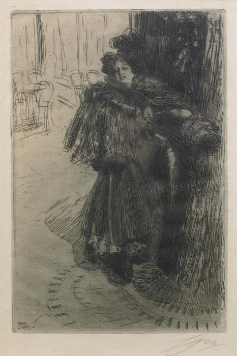 Anders Zorn Night Effect Iii Etching 1897 The Museum Outlet